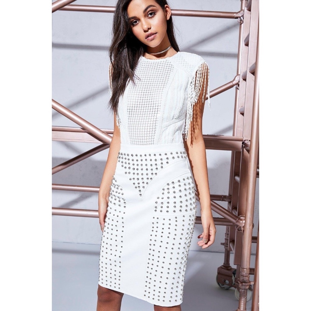 🎉HP🎉 Boohoo Amelia Studded Pencil Skirt | 4